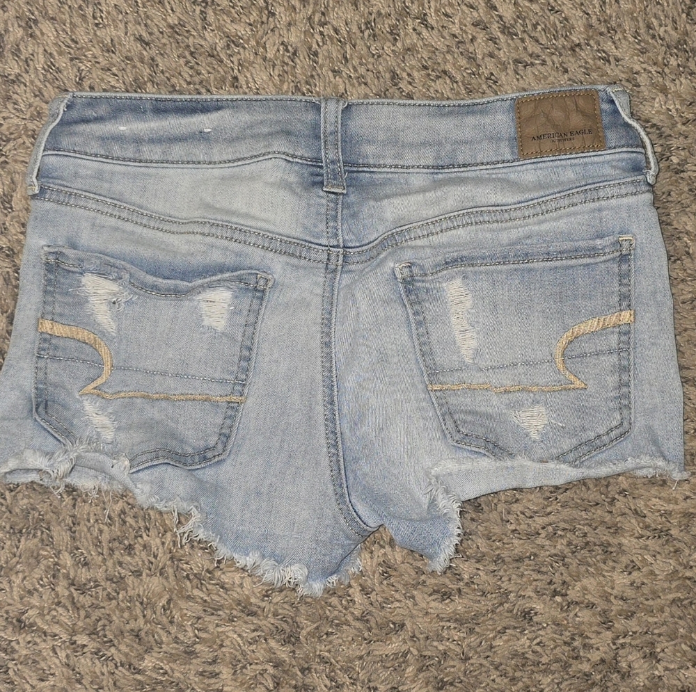 American Eagle Outfitters Light Blue Denim Shorts